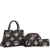 3pc Spade Top Handle Satchel with Wallet & Crossbody