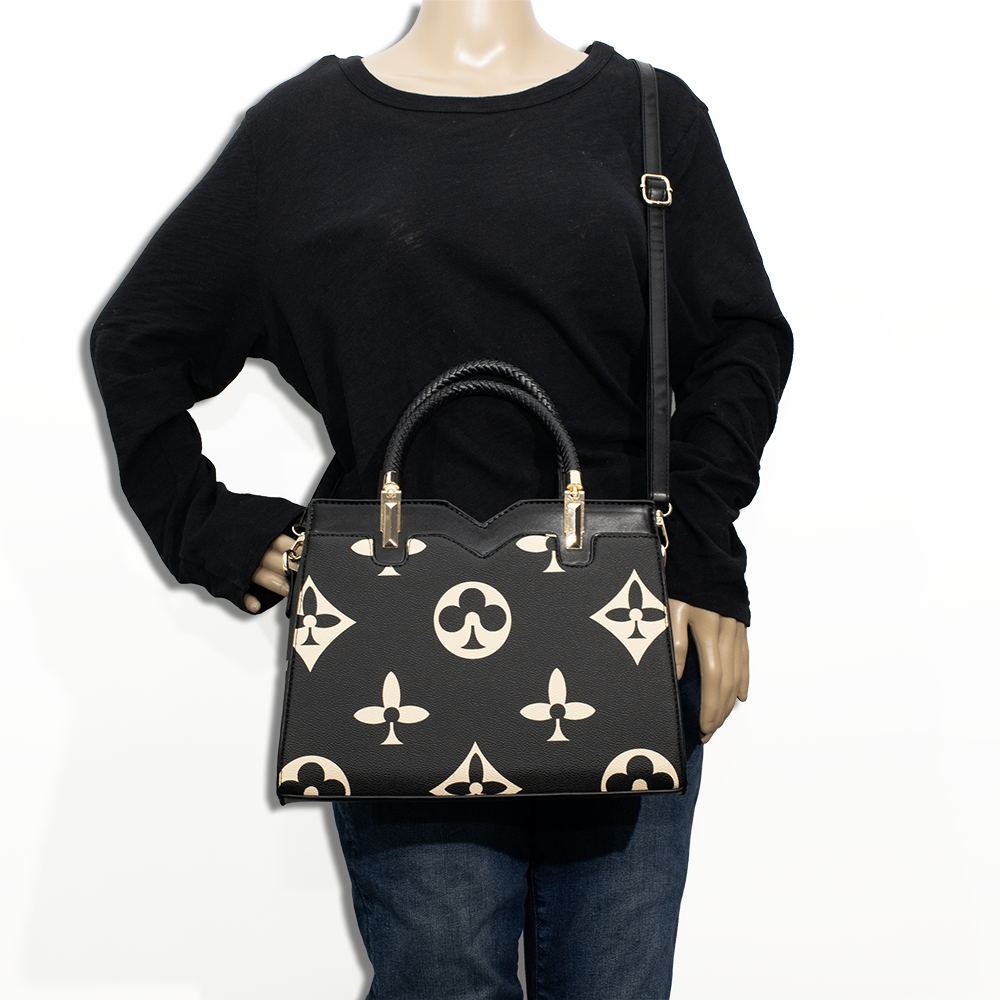 3pc Spade Top Handle Satchel with Wallet & Crossbody