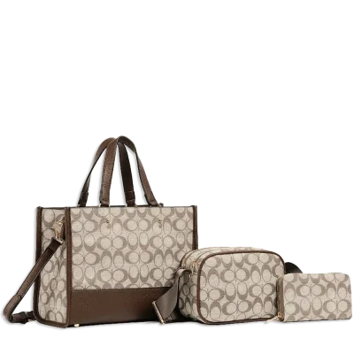 3pc Half Moon Tote with Wallet & Crossbody