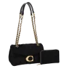 2pc Half Moon Quilted Shoulder-Crossbody with Wallet