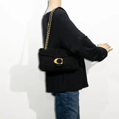 2pc Half Moon Quilted Shoulder-Crossbody with Wallet