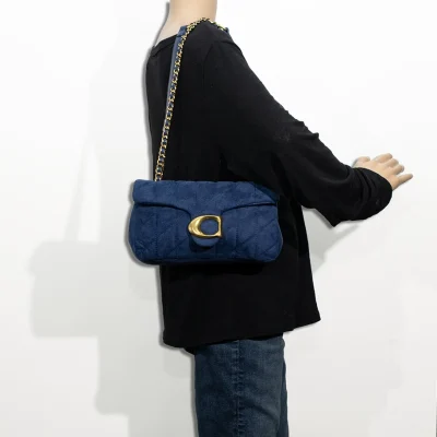 pc Suede Half Moon Quilted Shoulder-Crossbody with Wallet