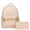 2pc Half Moon Backpack with Wallet