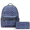 2pc Half Moon Backpack with Wallet