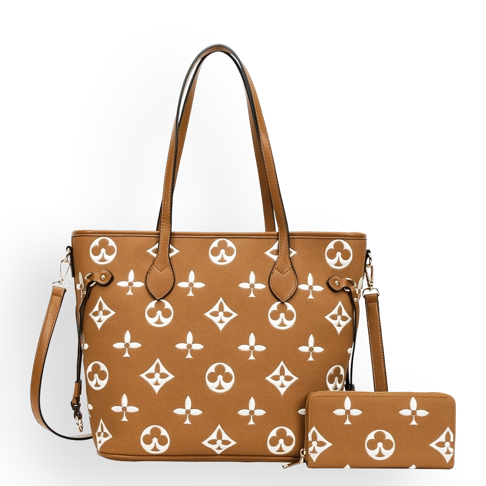2pc Spade Tote with Wallet