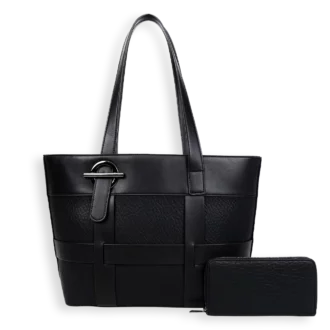 2pc Strap Tote with Wallet