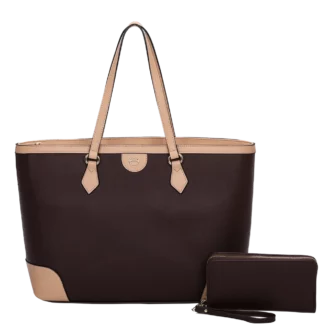 2pc Double G Tote with Wallet