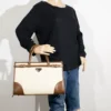 2pc Large Two Tone Tote with Wallet