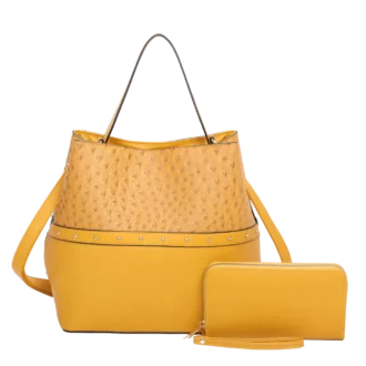 2pc Ostric Bucket with Wallet