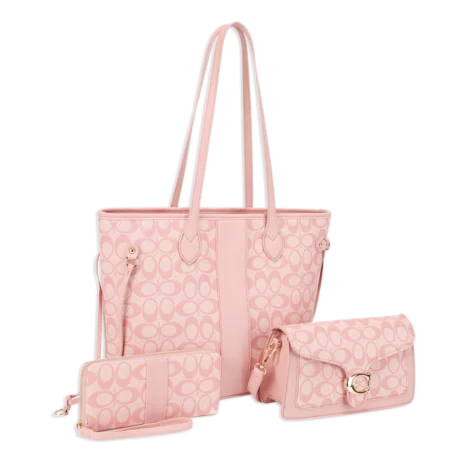 3pc Half Moon Tote with Wallet & Crossbody