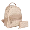 2pc Half Moon Backpack with Wallet