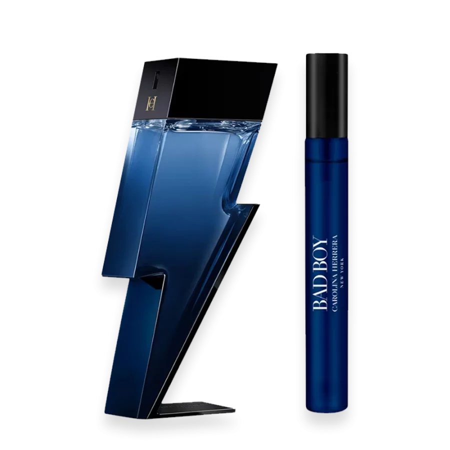 Bad Boy Cobalt by Carolina Herrera 3.4 oz. Travel Set