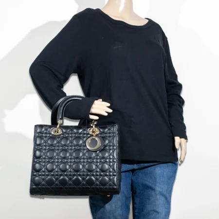 2pc Large Quilted Bag with Wallet