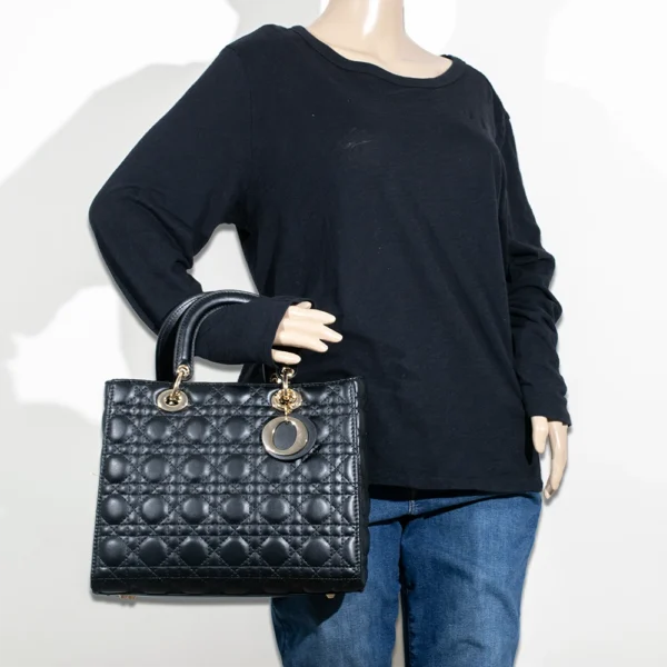 2pc Large Quilted Bag with Wallet