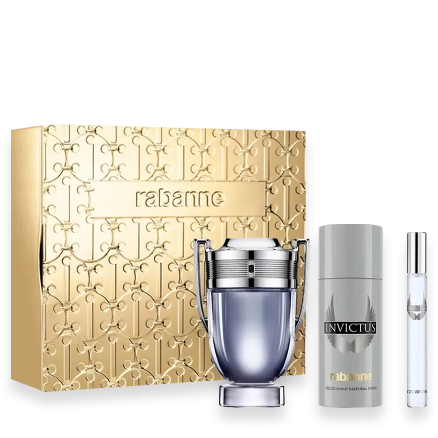 Invictus by Paco Rabanne 3.4 oz. Gift Set