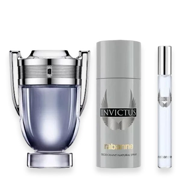 Invictus by Paco Rabanne 3.4 oz. Gift Set