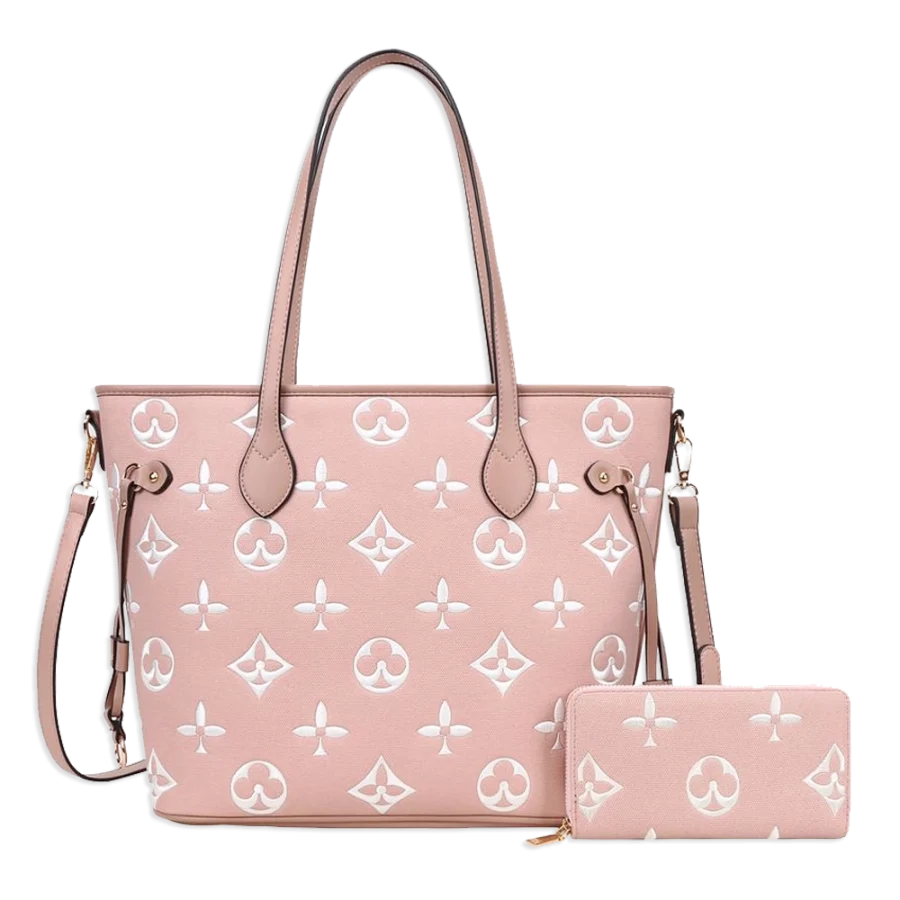2pc Spade Tote with Wallet