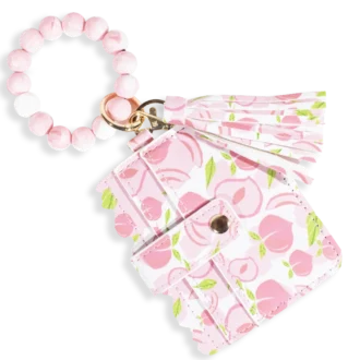 Card Holder with Beaded Wristlet