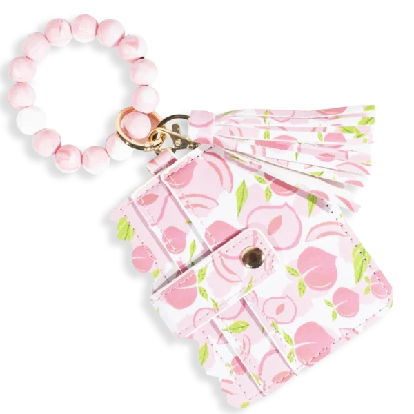 Card Holder with Beaded Wristlet