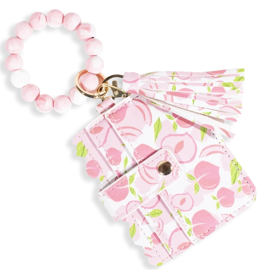 Card Holder with Beaded Wristlet