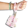 Card Holder with Beaded Wristlet