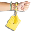 Card Holder with Beaded Wristlet