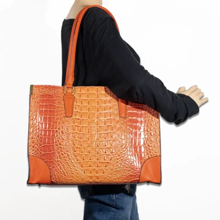 2pc Croc Satchel with Wallet