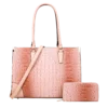 2pc Croc Satchel with Wallet
