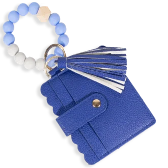 Card Holder with Beaded Wristlet