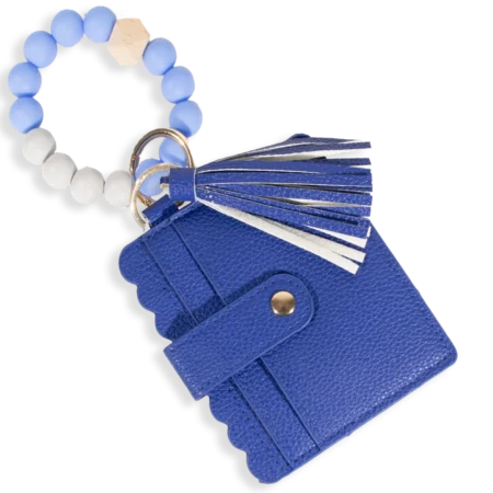 Card Holder with Beaded Wristlet