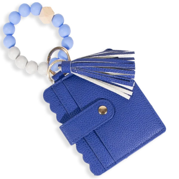 Card Holder with Beaded Wristlet