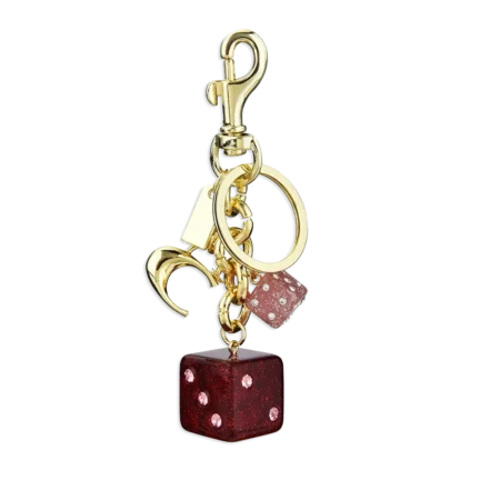 Gold, Red & Pink Dice