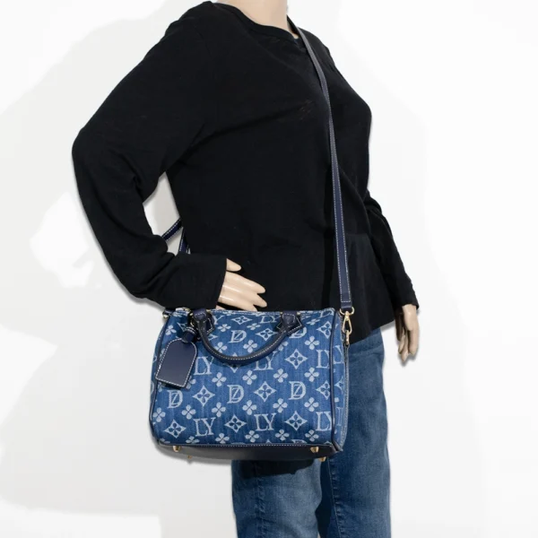 2pc Denim Spade Doctor Bag with Wallet
