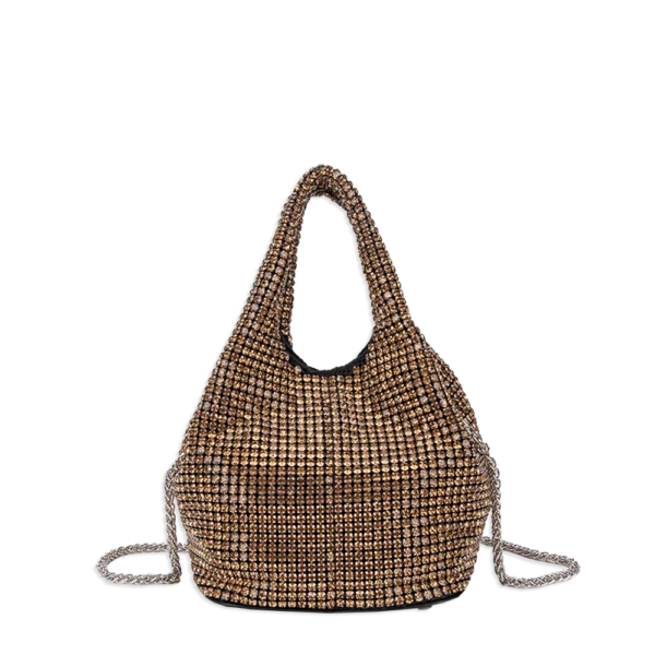 Rhinestone Bag with Long Strap