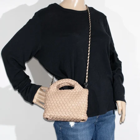 2pc Braided Satchel with Coin Holder