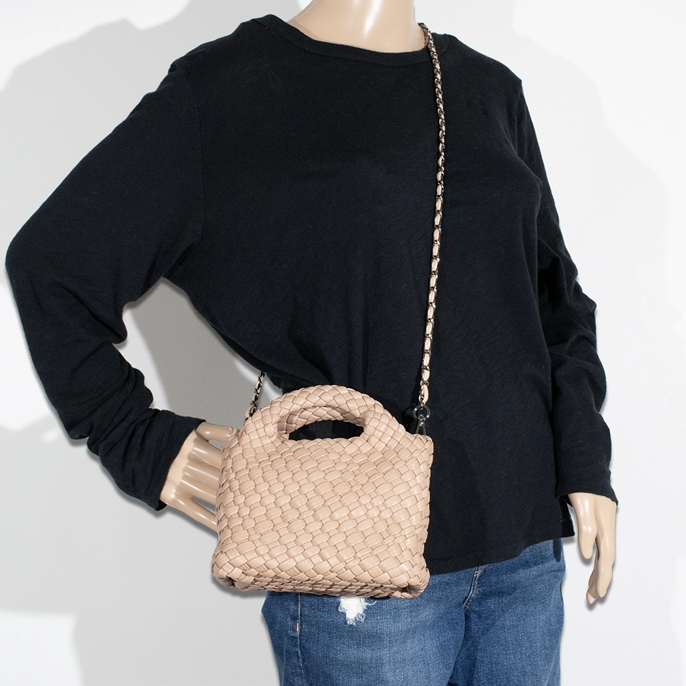 2pc Braided Satchel with Coin Holder