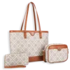 3pc Monogram Tote with Crossbody & Wallet