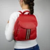 Stripe Front Backpack