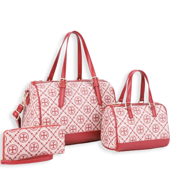 3pc Monogram Doctor Bag with Small Bag & Wallet