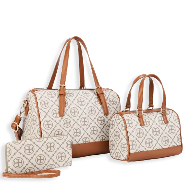 3pc Monogram Doctor Bag with Small Bag & Wallet