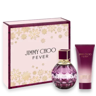 Jimmy Choo Fever 2 oz. Gift Set Box and items