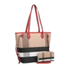 2pc Plaid Tote with Wallet