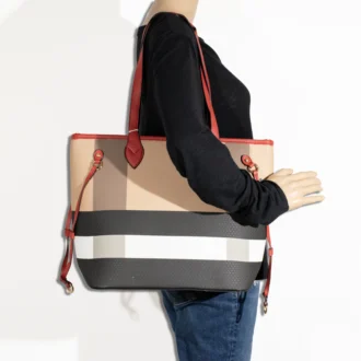 2pc Plaid Tote with Wallet