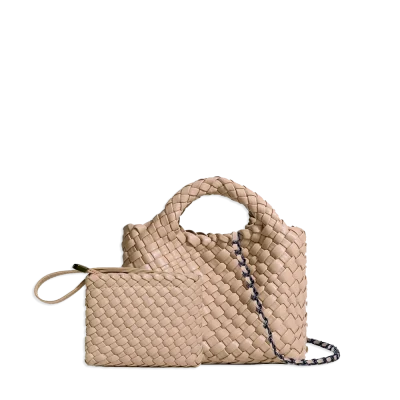 2pc Braided Satchel with Coin Holder