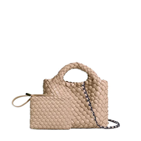 2pc Braided Satchel with Coin Holder
