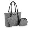 3pc Bee Pattern Tote with Wrislet & Crossbody