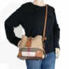 Plaid Bucket Bag
