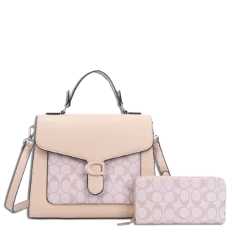 2pc Half Moon Top Handle with Wallet
