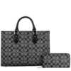 2pc Half Moon Satchel with Wallet