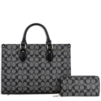 2pc Half Moon Satchel with Wallet